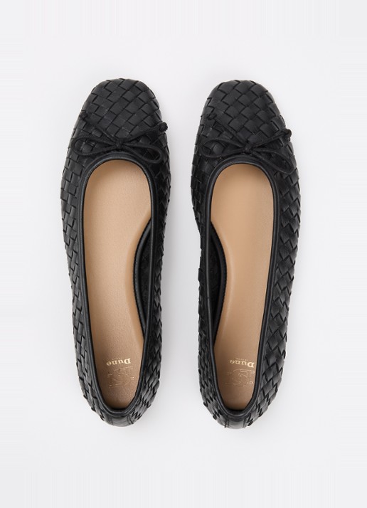 Dune London Heat ballerina - detail 4 zwart