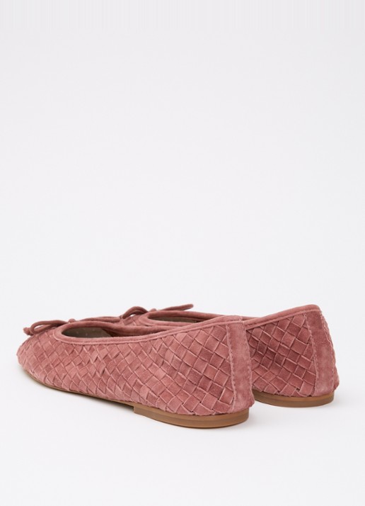 Dune London Heat ballerina - achterkant oudroze