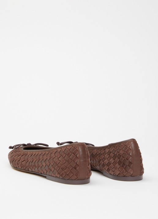 Dune London Heat ballerina - achterkant 2 bruin