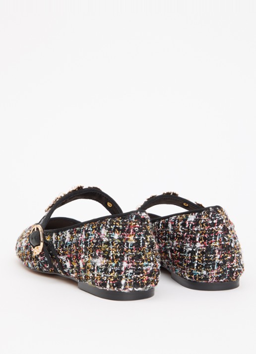 Dune London Hennrietta ballerina - achterkant 4 zwart