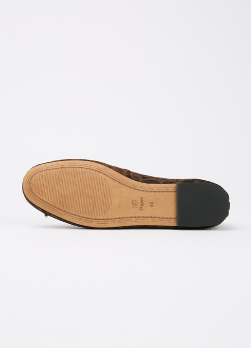 Dune London Highest ballerina met lakleren details - detail 5 donkerbruin