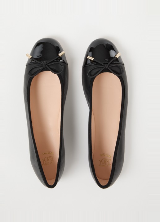 Dune London Highest ballerina met lakleren details - detail 3 zwart