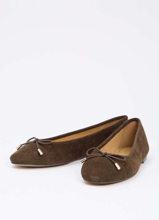 Dune London Highest ballerina met lakleren details - detail 2 bruin