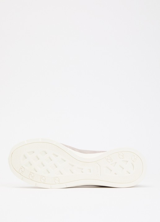 Dune London Highline ballerina van leer met metallic finish - detail 4 roségoud