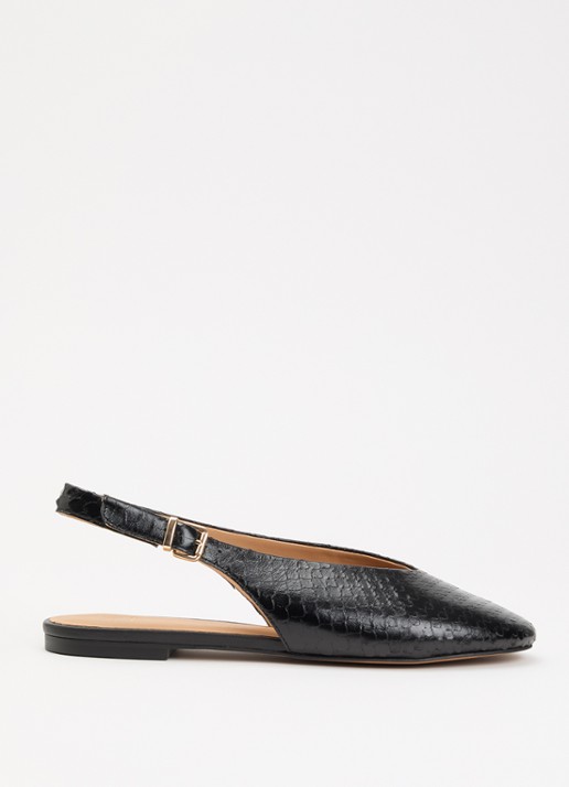 Dune London Honora slingback van leer