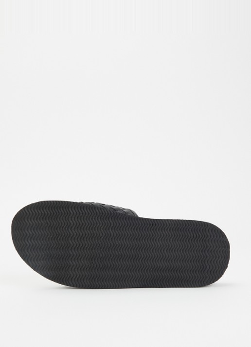 Dune London Ivar slipper van leer - detail 4 zwart
