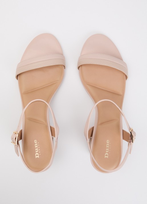 Dune London Jaycie sandalette van leer - detail 4 lichtroze