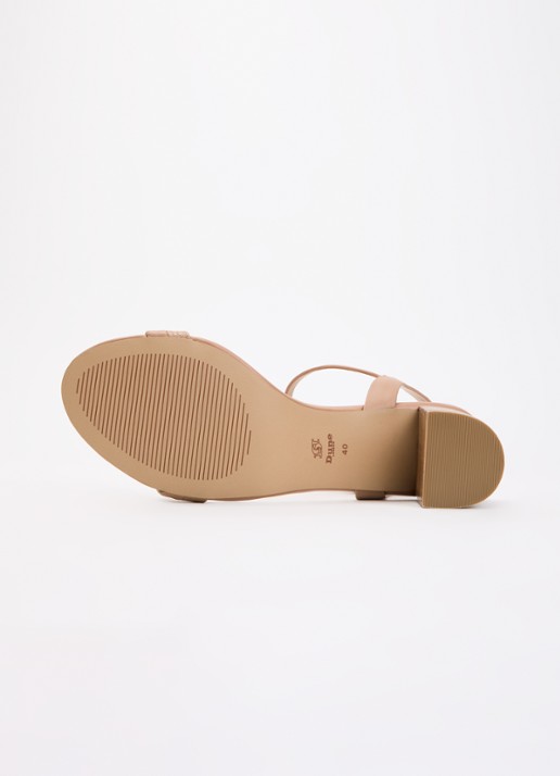 Dune London Jaycie sandalette van leer - detail 5 lichtbruin