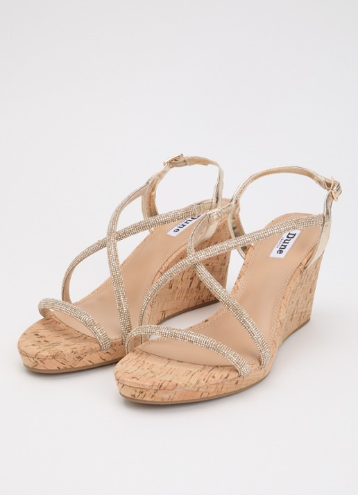 Dune London Kiikii sleehak met strass - detail 2 goud