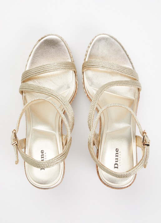 Dune London Koda sleehak met metallic finish - detail 4 goud