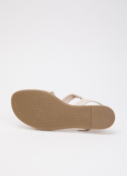 Dune London Landies sandaal van nubuck - detail 5 creme