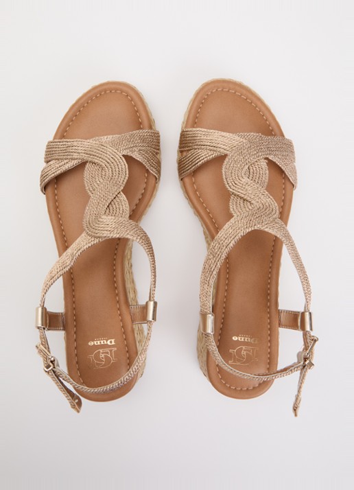 Dune London Laylah sleehak met metallic finish - detail 4 goud