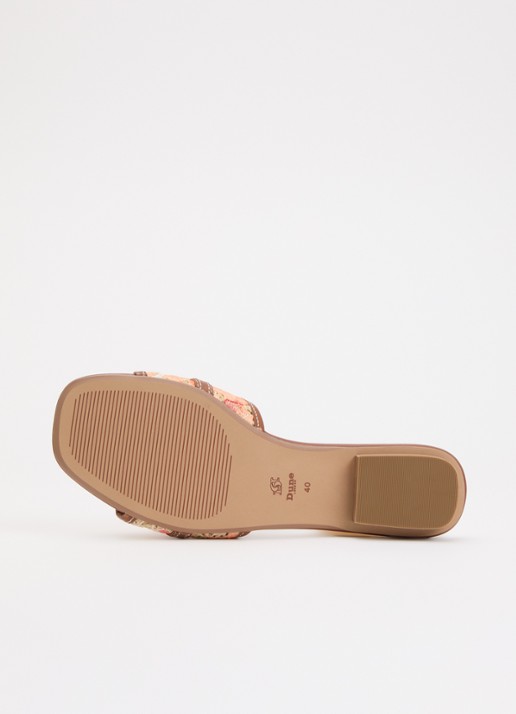 Dune London Leti sandaal met leren details - detail 4 orange