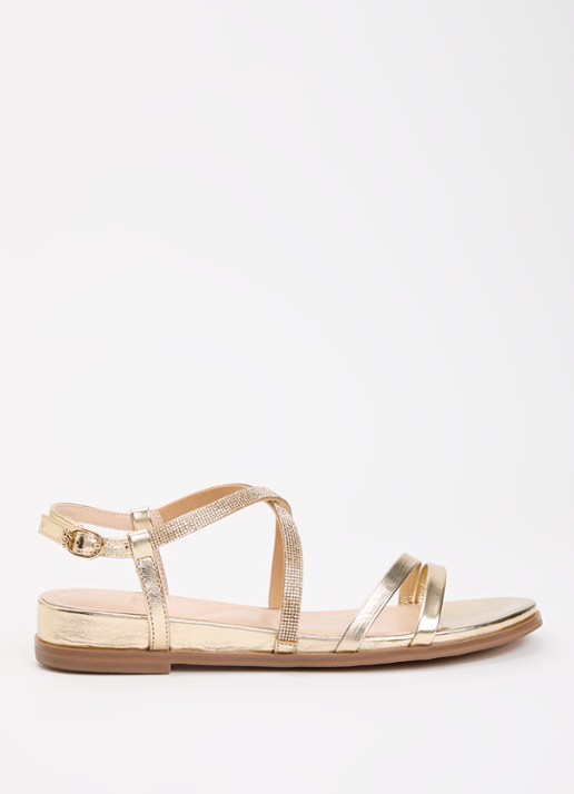 Dune London Lexia sandaal van leer met strass