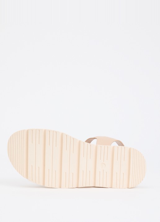 Dune London Lilar sandaal van leer - detail 4 beige