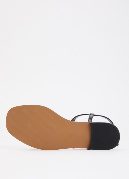 Dune London Lollipops sandaal van leer - detail 5 zwart