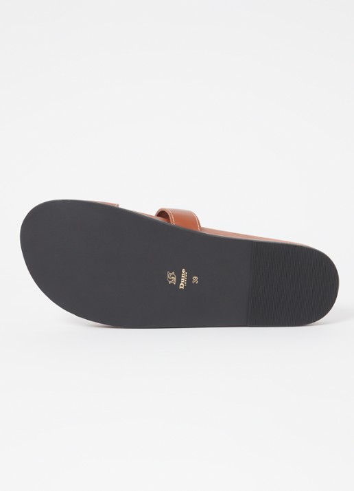 Dune London Loupa slipper van leer - detail 5 bruin