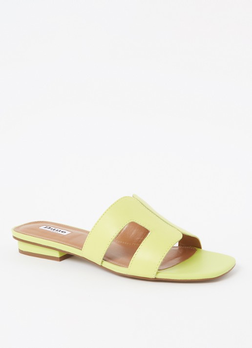 Dune London Loupe sandaal - voorkant lime