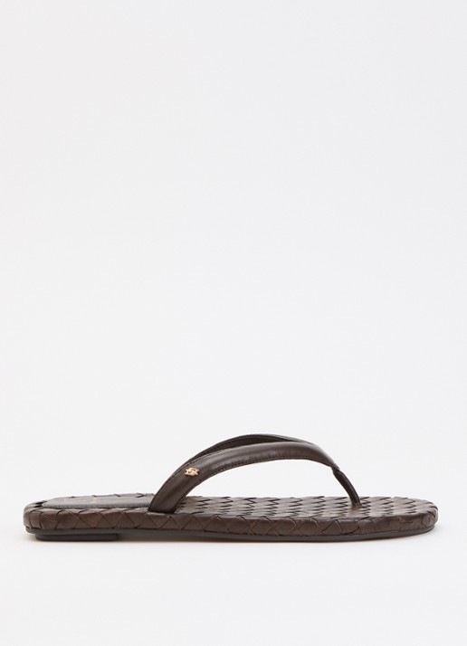 Dune London Lunare slipper van leer