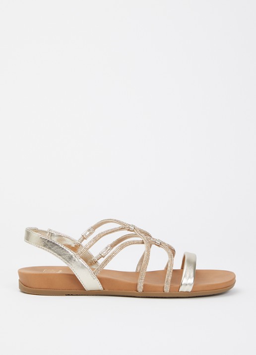 Dune London Lyrically sandaal van leer met strass