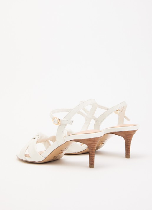 Dune London Madisons sandalette van leer - achterkant wit