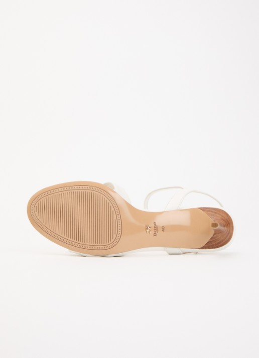 Dune London Madisons sandalette van leer - detail 5 wit
