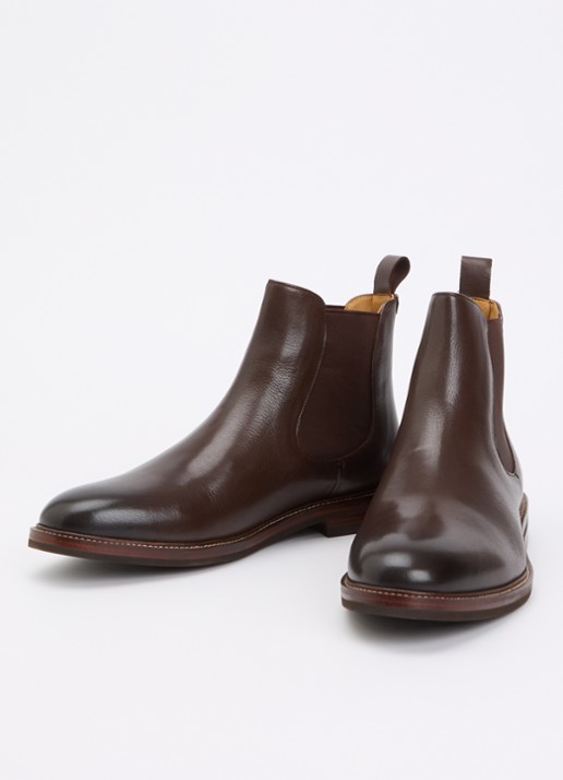 Dune London Maisen chelsea boot van leer - detail 3 bruin