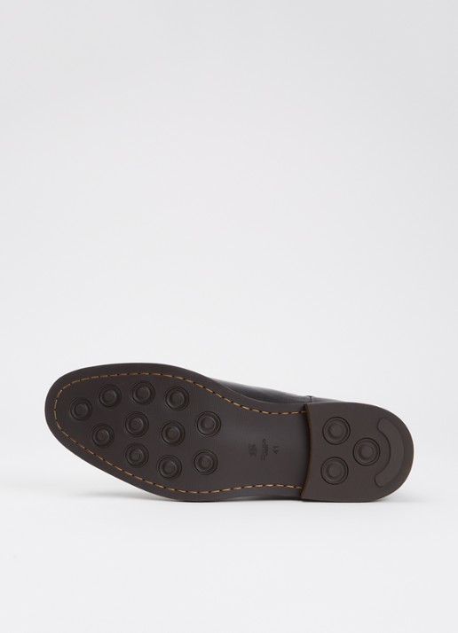 Dune London Maisen chelsea boot van leer - detail 3 zwart