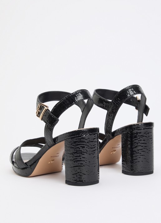 Dune London Manifesting sandalette - achterkant 4 zwart