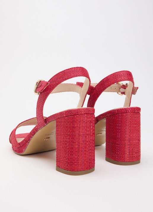 Dune London Manifesting sandalette - achterkant 4 rood