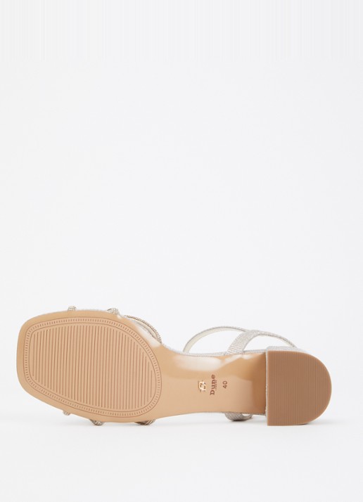 Dune London Marvelousness sandalette met strass - detail 4 goud