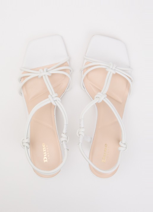 Dune London Matti sandalette van leer - detail 2 wit