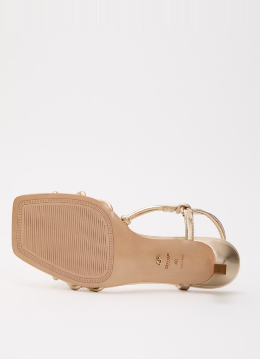 Dune London Matti sandalette van leer - detail 5 goud