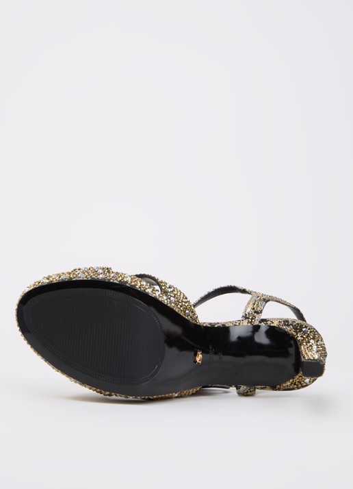 Dune London Mayve sandalette met strass - detail 3 goud