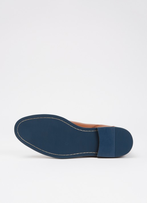 Dune London Mckinley chelsea boot - detail 4 oranjebruin