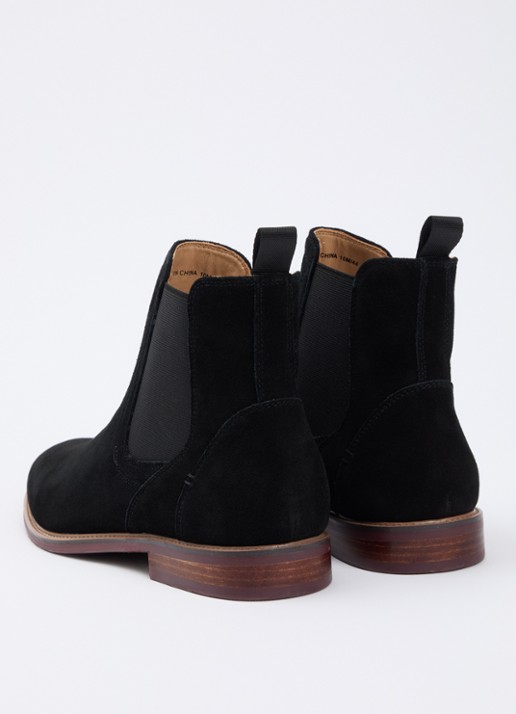 Dune London Mckinley chelsea boot - achterkant 4 diepzwart