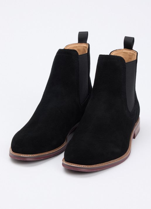 Dune London Mckinley chelsea boot - detail diepzwart