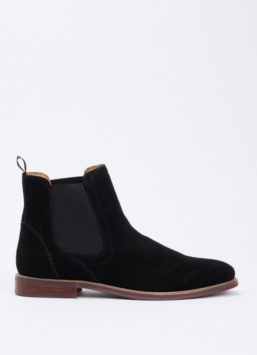 Dune London Mckinley chelsea boot - voorkant 3 diepzwart
