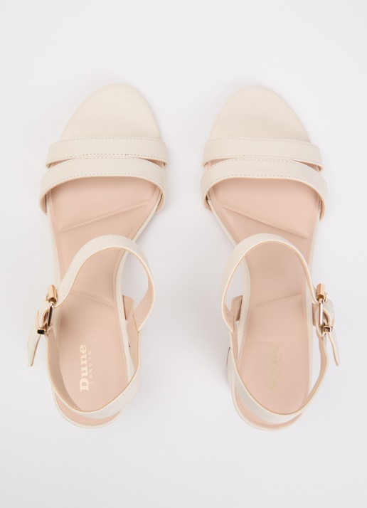 Dune London Merisa sandalette - detail creme