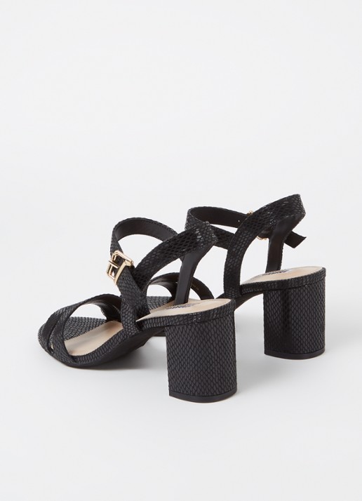 Dune London Merisa sandalette - achterkant 2 diepzwart