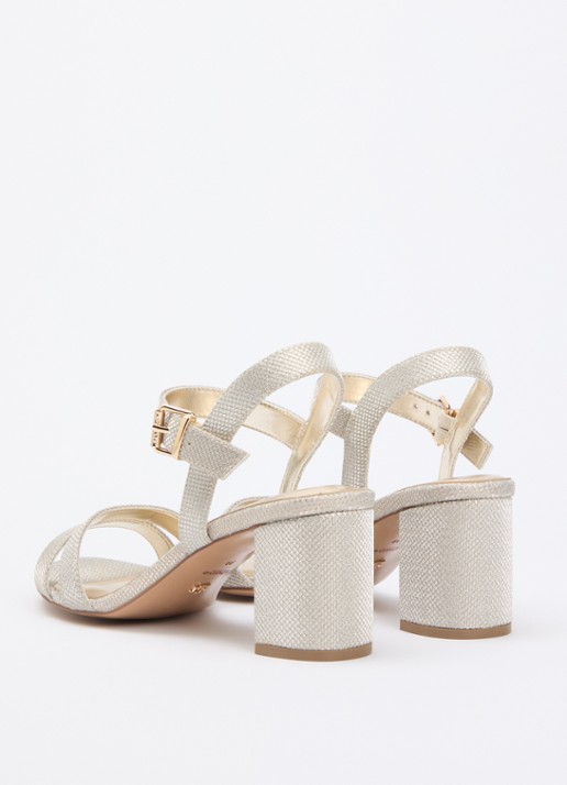 Dune London Merisa sandalette - achterkant goud
