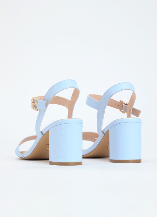 Dune London Merisa sandalette - achterkant lichtblauw