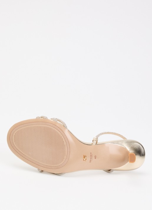 Dune London Milene sandalette met strass - detail 5 goud