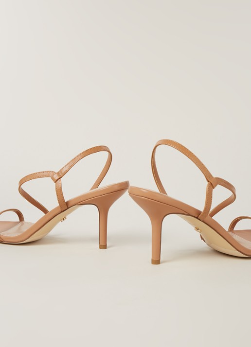 Dune London Mojos sandalette van leer - detail 3 camel