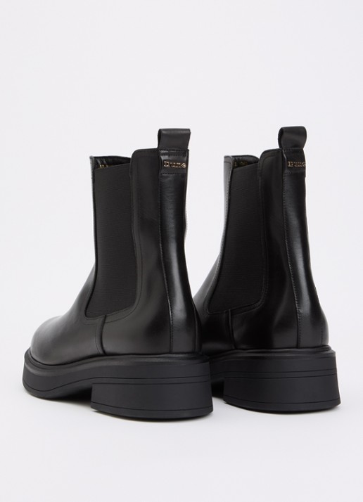 Dune London Palomie chelsea boot van leer - achterkant 4 zwart