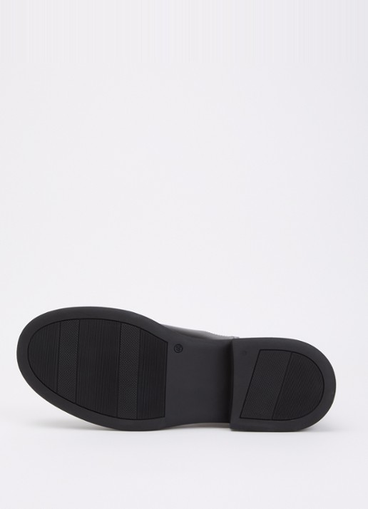 Dune London Palomie chelsea boot van leer - detail 2 zwart