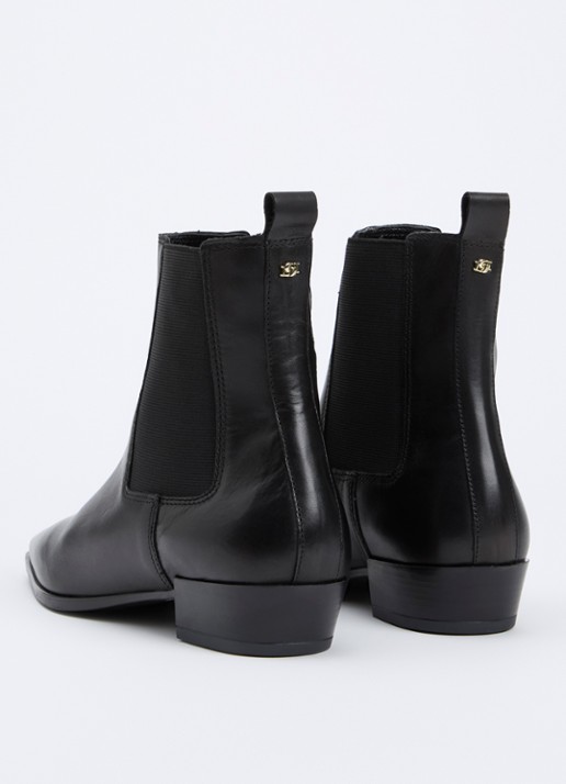 Dune London Parkas chelsea boot - achterkant zwart