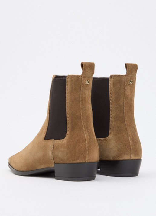Dune London Parkas chelsea boot - achterkant 2 lichtbruin