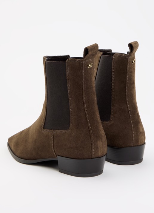 Dune London Parkas chelsea boot - achterkant 3 hazelnootbruin