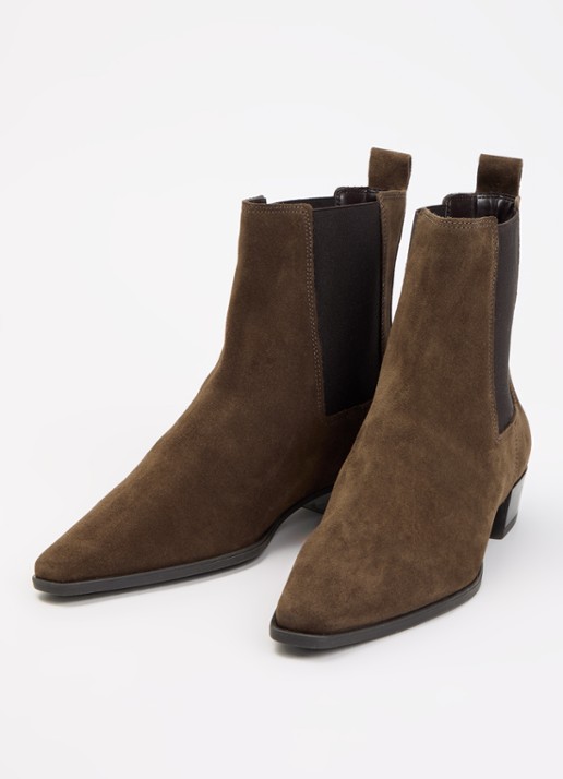 Dune London Parkas chelsea boot - detail hazelnootbruin